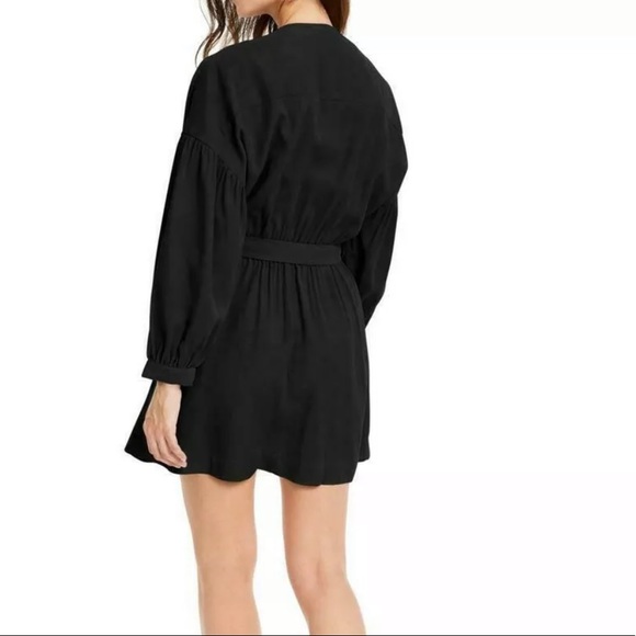 Leyden black belted utility Shirt- dress - Picture 2 of 5